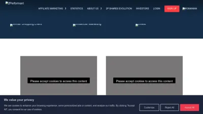 Screenshot preview of 2performant.com