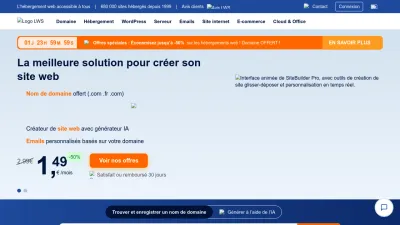 Screenshot preview of lws.fr