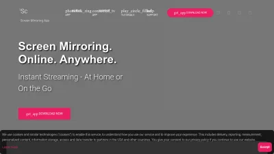 Screenshot preview of screenmirroring.app