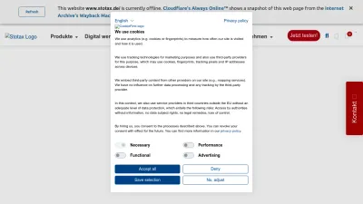 Screenshot preview of stotax.de