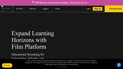 Screenshot preview of filmplatform.net