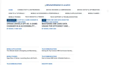 Screenshot preview of mobileburn.com