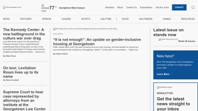 Screenshot preview of georgetownvoice.com