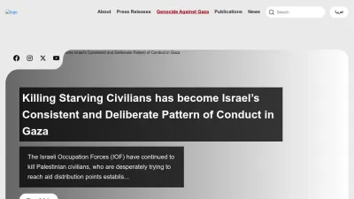 Screenshot preview of pchrgaza.org