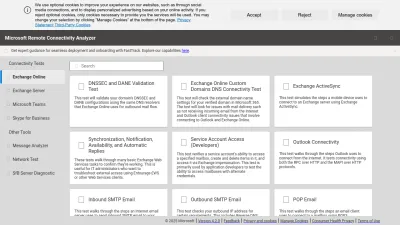 Screenshot preview of testconnectivity.microsoft.com
