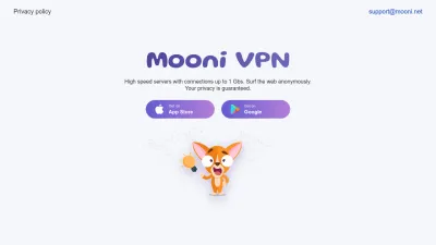 Screenshot preview of mooni.net