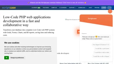 Screenshot preview of scriptcase.net