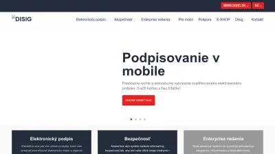 Screenshot preview of disig.sk