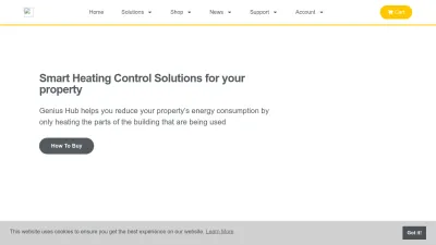 Screenshot preview of geniushub.co.uk