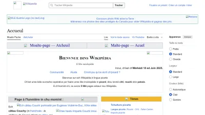 Screenshot preview of pcd.wikipedia.org