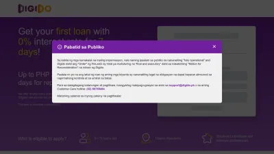 Screenshot preview of digido.ph