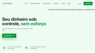 Screenshot preview of organizze.com.br