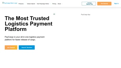 Screenshot preview of paycargo.com