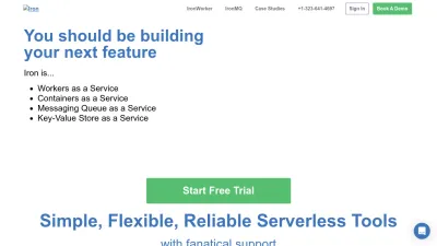 Screenshot preview of iron.io