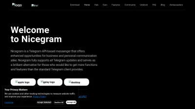 Screenshot preview of nicegram.app