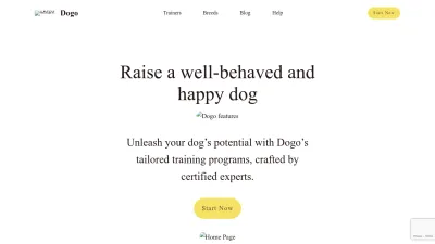 Screenshot preview of dogo.app