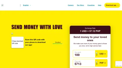 Screenshot preview of sendwave.com