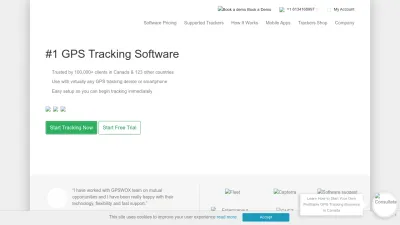 Screenshot preview of gpswox.com