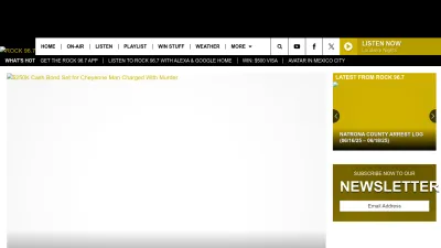 Screenshot preview of rock967online.com