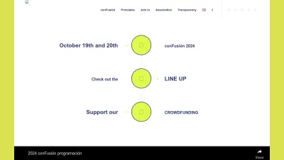 Screenshot preview of beniconfusionfest.es