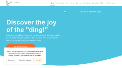 Screenshot preview of thefreeosk.com