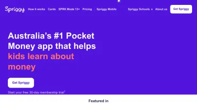 Screenshot preview of spriggy.com.au