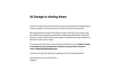 Screenshot preview of uigarage.net