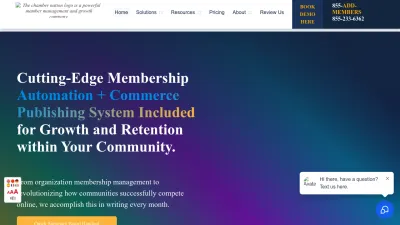 Screenshot preview of chambernation.com