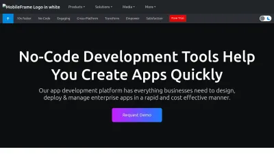 Screenshot preview of mobileframe.com
