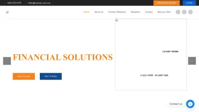 Screenshot preview of mercurysecurities.com.my