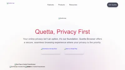 Screenshot preview of quetta.net