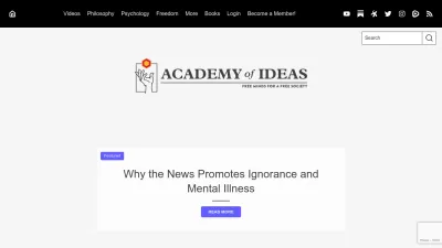 Screenshot preview of academyofideas.com