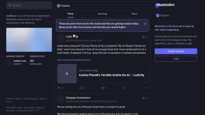 Screenshot preview of mstdn.io