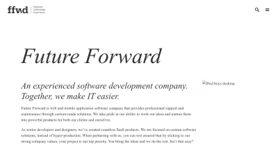 Screenshot preview of futureforward.nl
