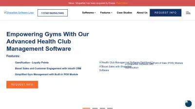 Screenshot preview of shapenetsoftware.com