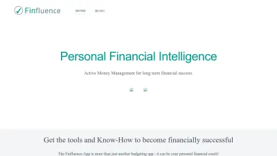 Screenshot preview of finfluence.com