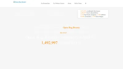 Screenshot preview of openbugbounty.org