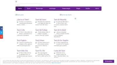 Screenshot preview of portaldeltarot.com