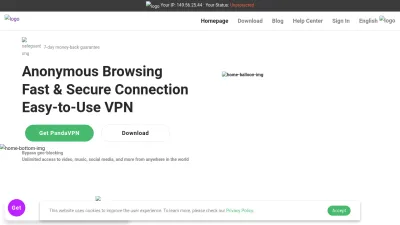 Screenshot preview of pandavpnpro.com