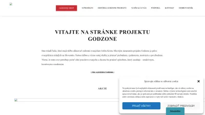 Screenshot preview of godzone.sk