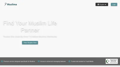 Screenshot preview of muslima.com