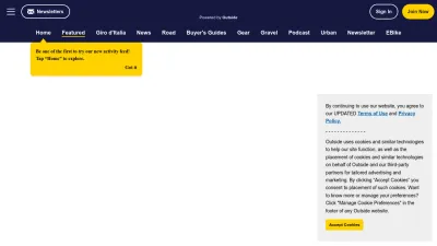 Screenshot of Velo.outsideonline.com