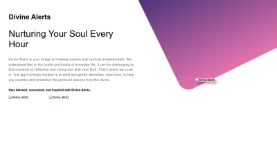 Screenshot preview of divinealerts.com