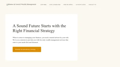 Screenshot preview of rgwealth.com