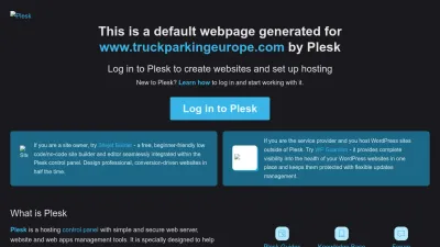 Screenshot preview of truckparkingeurope.com