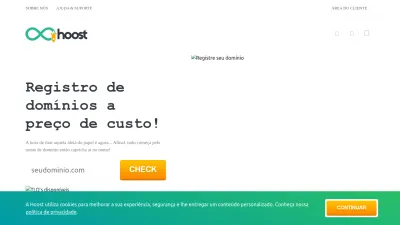 Screenshot preview of hoost.com.br
