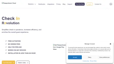 Screenshot preview of passportscan.net