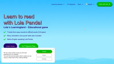 Screenshot preview of lolapanda.com