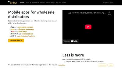 Screenshot preview of 20bananas.com
