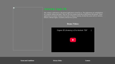 Screenshot preview of anatomyapps3d.com